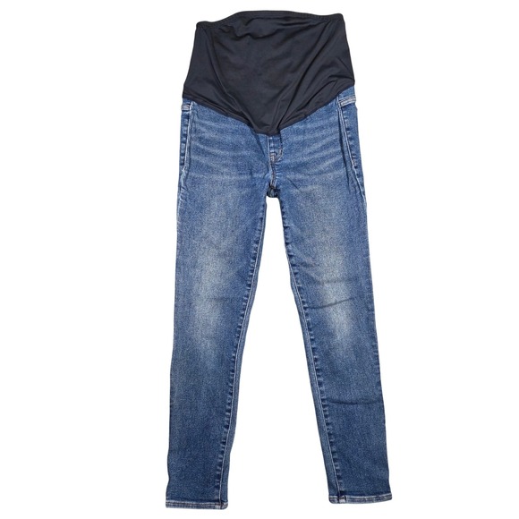 Madewell Denim - Madewell Maternity Skinny Jeans Women 28 Blue Denim Over Belly Panel Comfortable